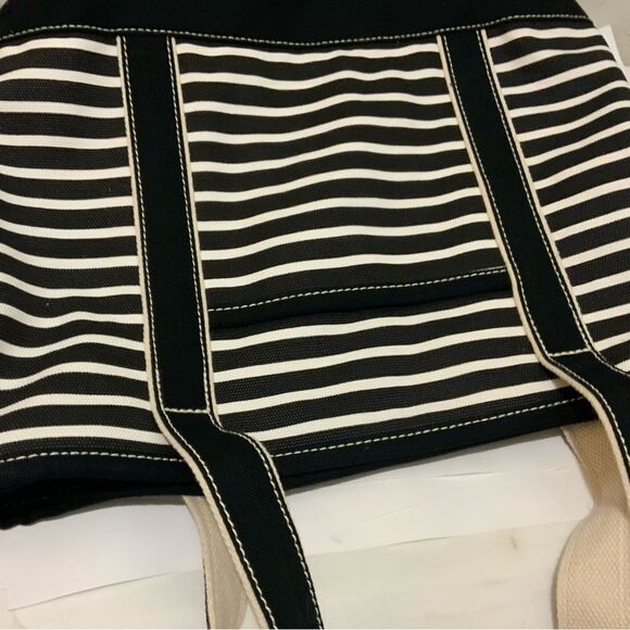 Land’s End tote simper fi stripes black white - Picture 10 of 11